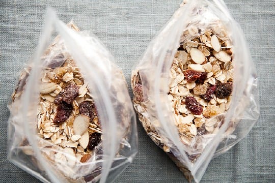 oatmeal packs for healthy travel food