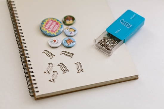 penguin-shaped paper clips