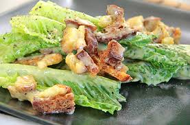 whole leaves caesar salads