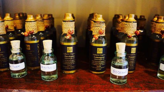a range of various essential oils in bali