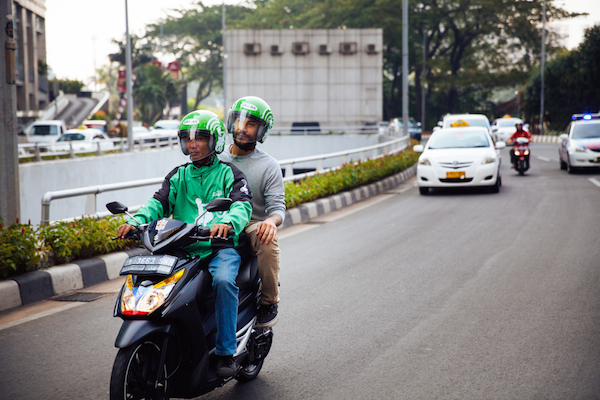 online motorcycle taxi in indonesia