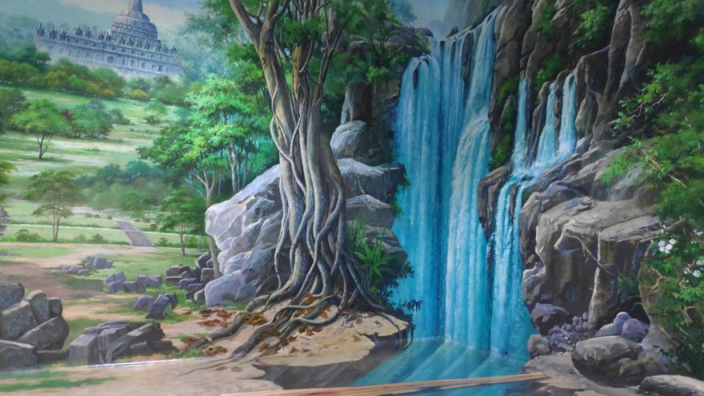 Waterfall painting in DMZ